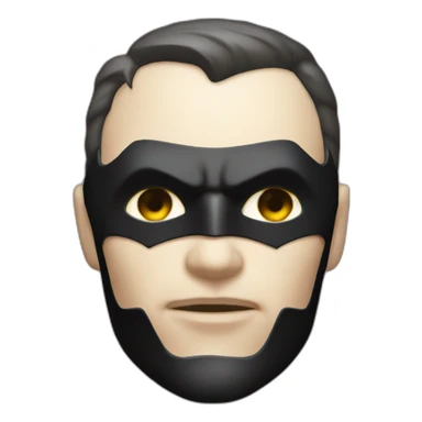Batman avec un masque avec une couleur de peau noire sticker
