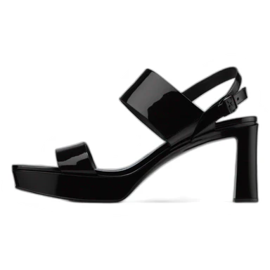 Ysl heel sandal  TRIBUTE PLATFORM SANDAL black PATENT LEATHER sticker