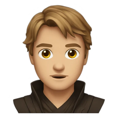 anakin skywalker sith eyes, hood (waist up, front facing) sticker