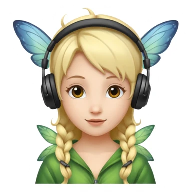 fairy headpones sticker