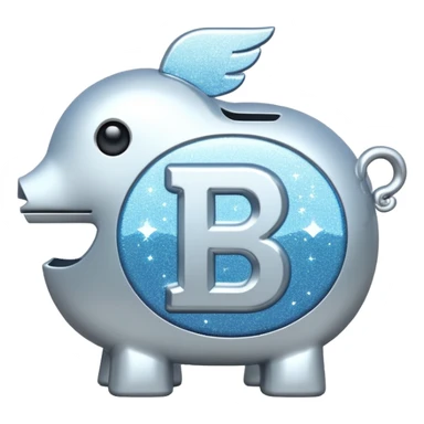 glitter white symbol bank sticker