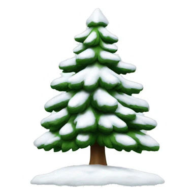 Sapin avec de la neige sticker