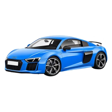 Audi R8 - Audi (Model Year: 2022)(Iconic Blue and Black) sticker