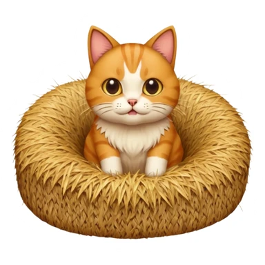 Cat pooping sticker