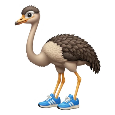  ostrich-in-sneakers sticker