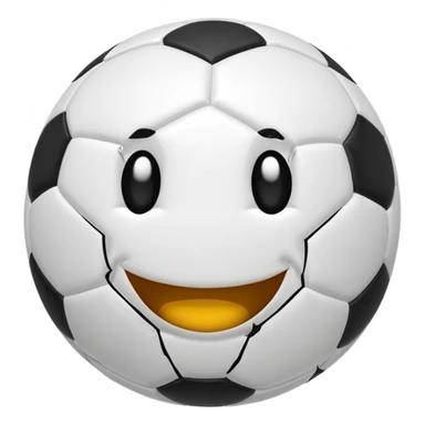 BALON DE FUTBOL CON CARAS RISAS sticker