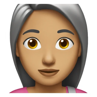 Mujer pelinegra  largo sticker