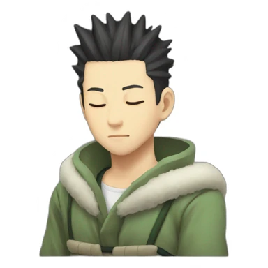 Sleeping Shikamaru sticker