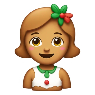 Gingerbread girl cookie  sticker
