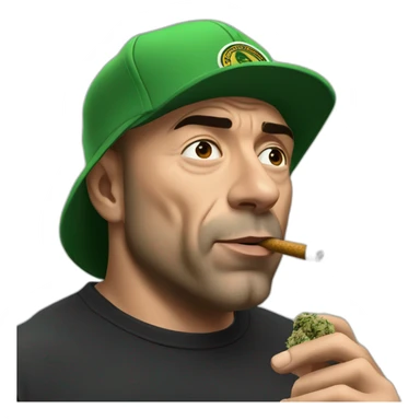Joe Rogan smoking cannabis sticker