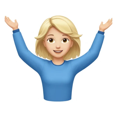 Girl flying  sticker