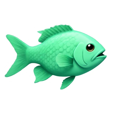 Mint-colored 2nd-body fish combined with humans sticker