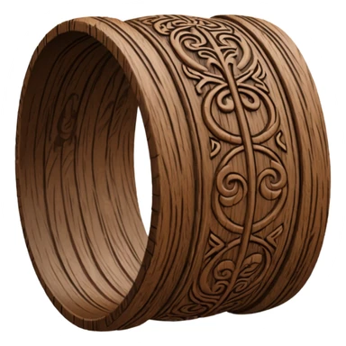 wooden viking wristband sticker