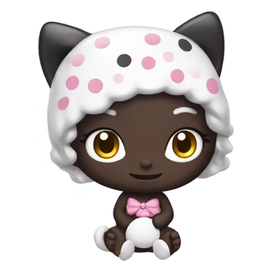 Hello kitty with kuromi sticker