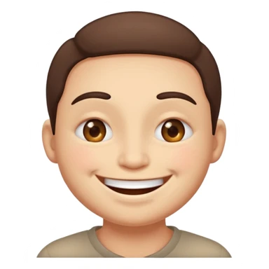 I want an overly excited face that says “I am so excited, I cannot contain. With eyes tightly squeezed closed together and a big grin emoji. With no  eyes  sticker