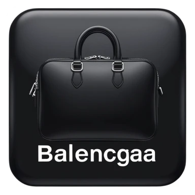 Balenciaga logo sticker