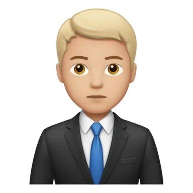 a man in a meeting sticker