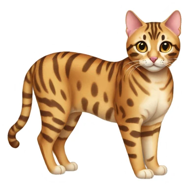 Bengal cat full-body sticker