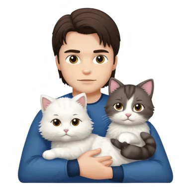 Bucky Barnes and alpine the cat sticker