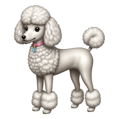 Poodle with very very long legs sticker