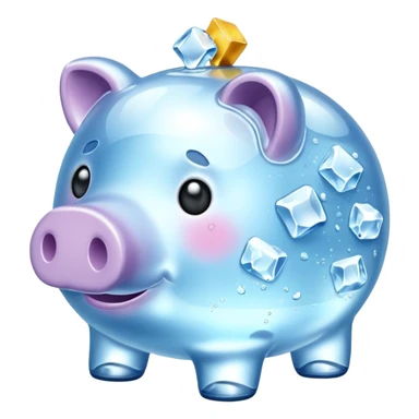  Ice Piggy bank sticker