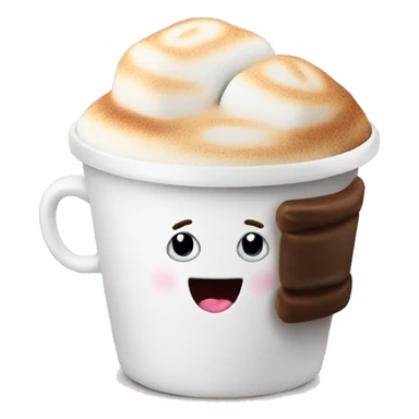Coffee with marshmallows  sticker