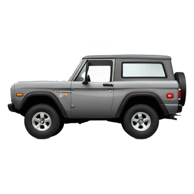 Bronco sport grey side view  sticker