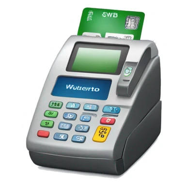 Debit card swiping payment terminal sticker
