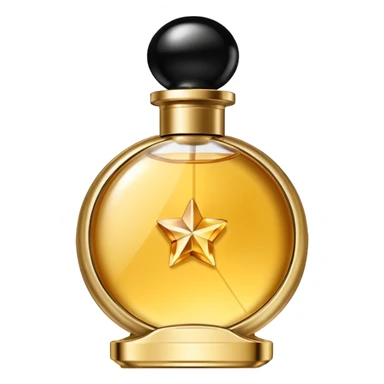 bottle of perfume gold exquisite large takes all the space

 sticker