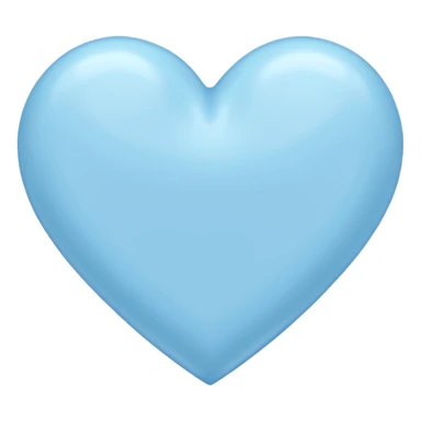 A pastel blue heart sticker