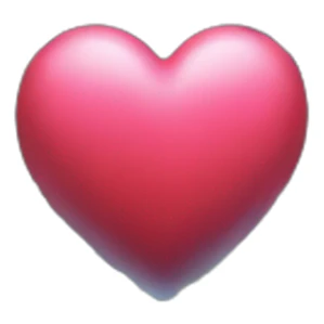 Waterfall heart sticker