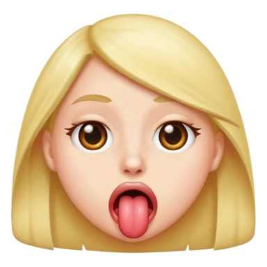 tongue out rolling eyes sticker