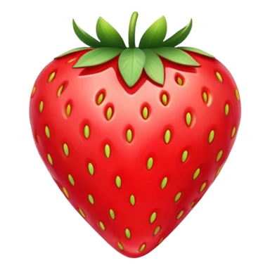heart shaped strawberry sticker
