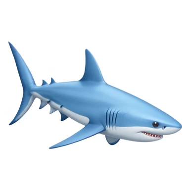 Tralalero Tralala. It has the appearance of a blue shark, with elongated side fins that create legs. On its three feet, it wears blue Nike shoes. sticker