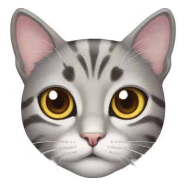 Cat with anime eyes sticker