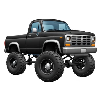 black truck lifted  sticker