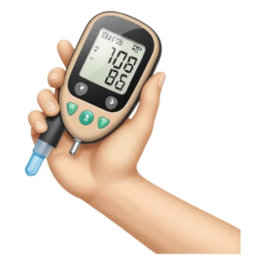 diabetes meter hand test sticker