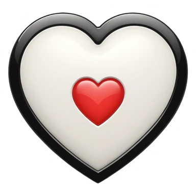 Chanel sport logo white heart sticker