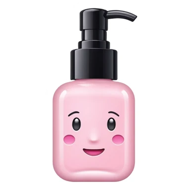 Aesthetic skincare light pink withot a face sticker