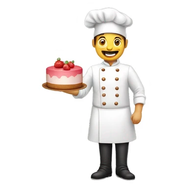 Patissier avec fouet sticker