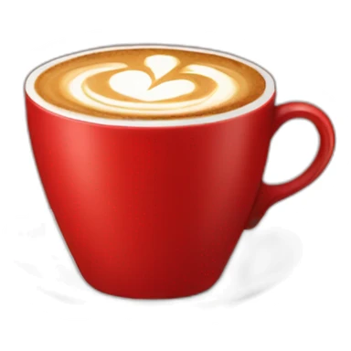 Coffee in red cup sticker