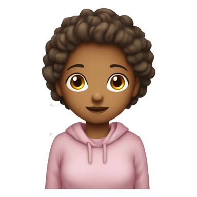 A cute girl westing a pullover with a text I love you so much Haris  sticker