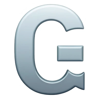 Font setting icon with letter C sticker