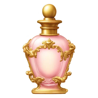 vintage rococo light pink perfume  sticker