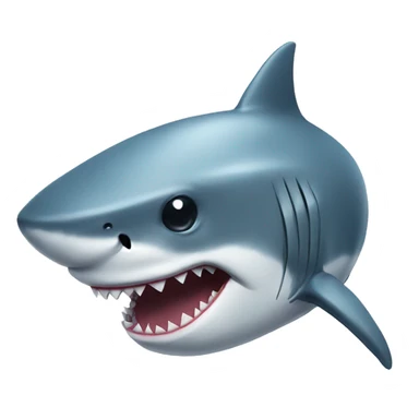 A shark wearing a hoodie sticker