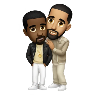 Diddy and drake  sticker