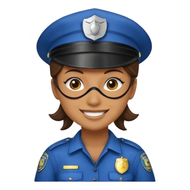 thief, Police hat, thief mask, thief dress. sticker