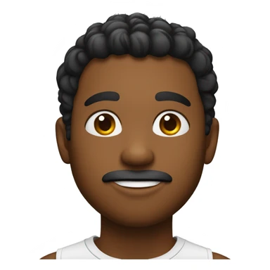 Un chico de pelo negro lasio con los ojos marrones de piel blanca sticker