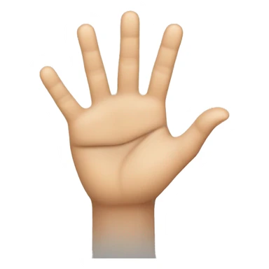 Create an emoji that shows a hand making the gesture of the letter "L" with the fingers, where the thumb and index finger form the "L" shape, while the other three fingers are folded into the palm sticker