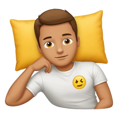 nap time laying down man with z emoji add shirt sticker